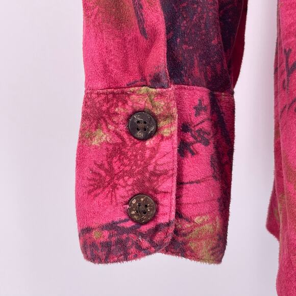 Jamaica Bay Sz S Pink Button Front Long Sleeve Collared Shirt Soft Material - Picture 6 of 8